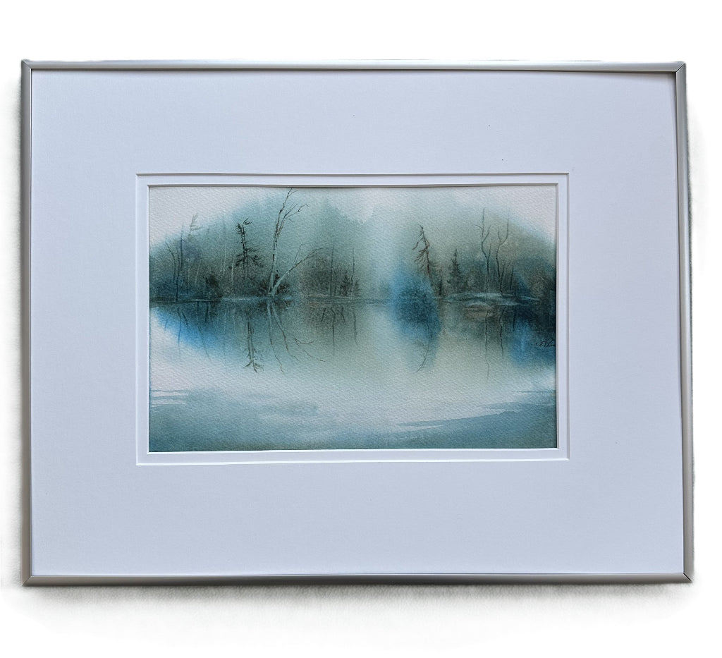 Framed Original Watercolour - HUSH