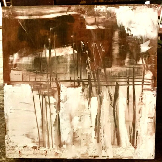 Original Oil on Panel - LAKE HOUSE