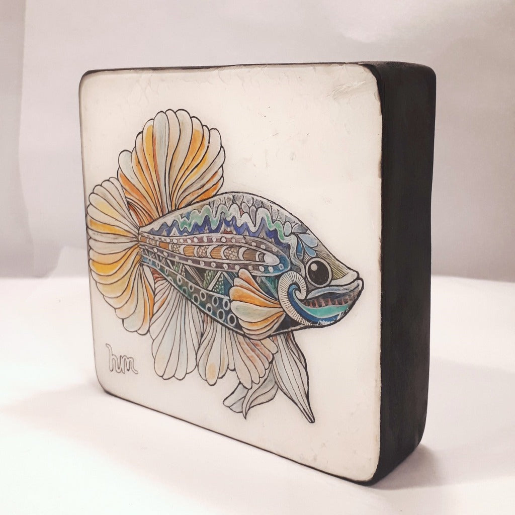 Original Ink, Pencil and Watercolour - MICHAEL THE FISH