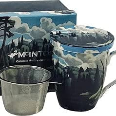 Fine Bone China Tea Mug - LAKE IN ALGONQUIN PARK, Lawren Harris