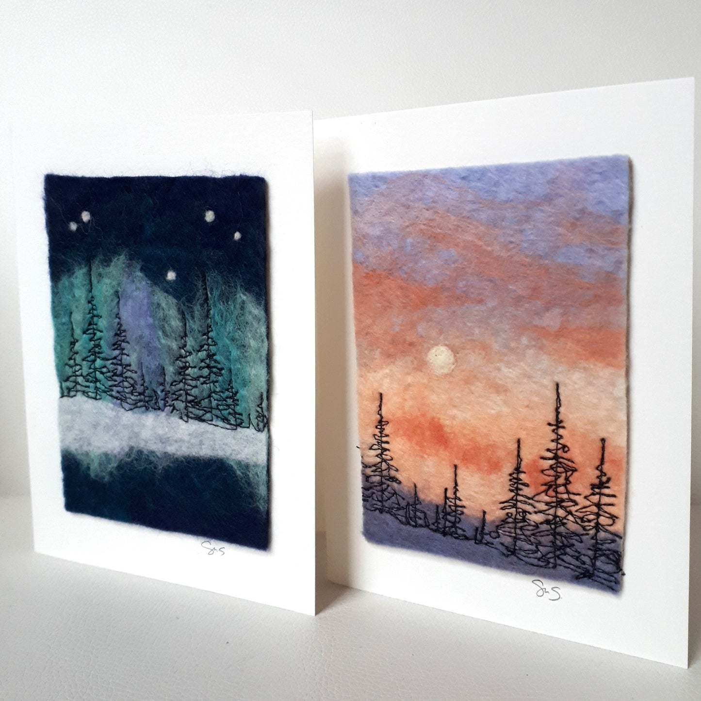 Felt & Fibre Cards - Winter Landscapes