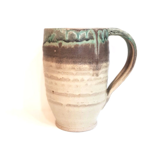 Pottery Mug - Turquoise & Toast