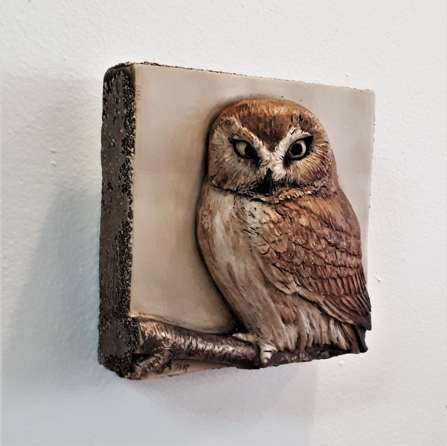 Limited Edition OWL - Sculpted Cast Handpainted Hydrostone