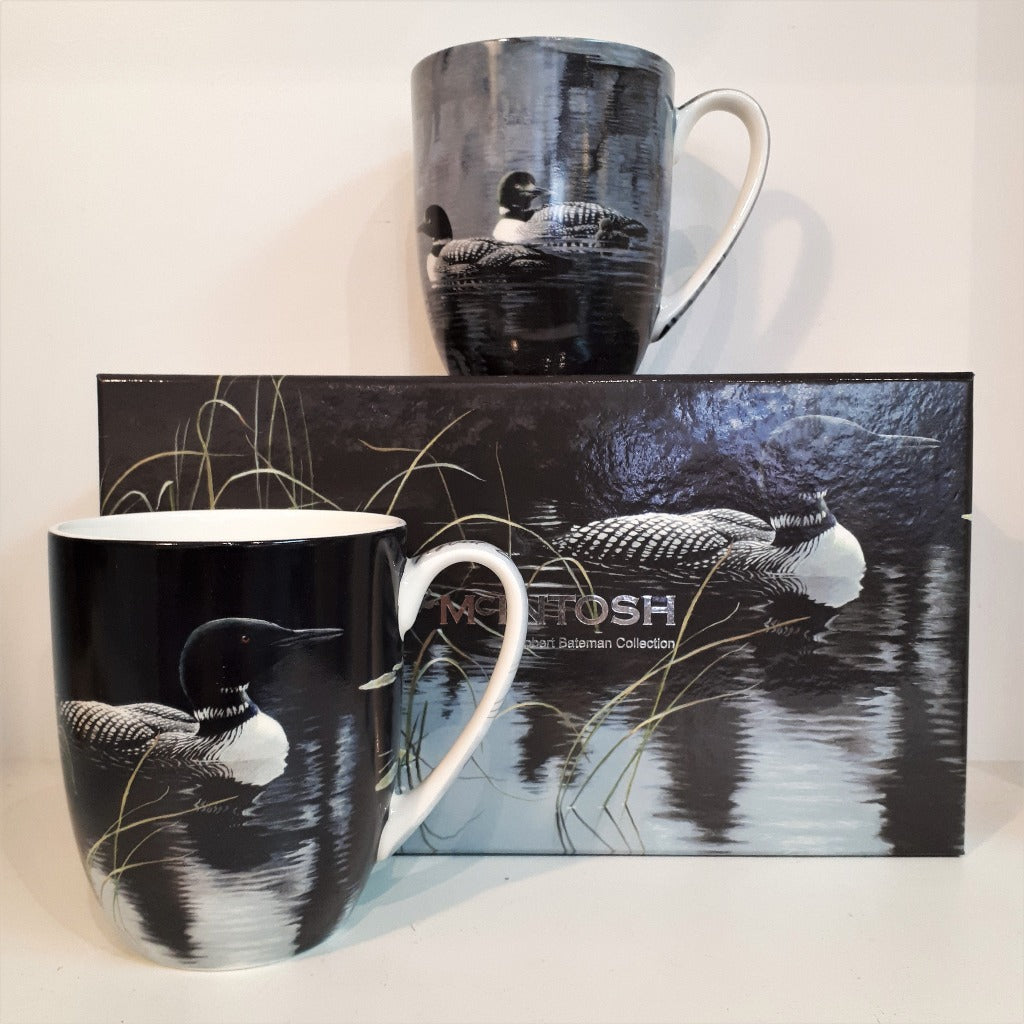 Fine Bone China Mug Set of Two - Loons, Robert Bateman