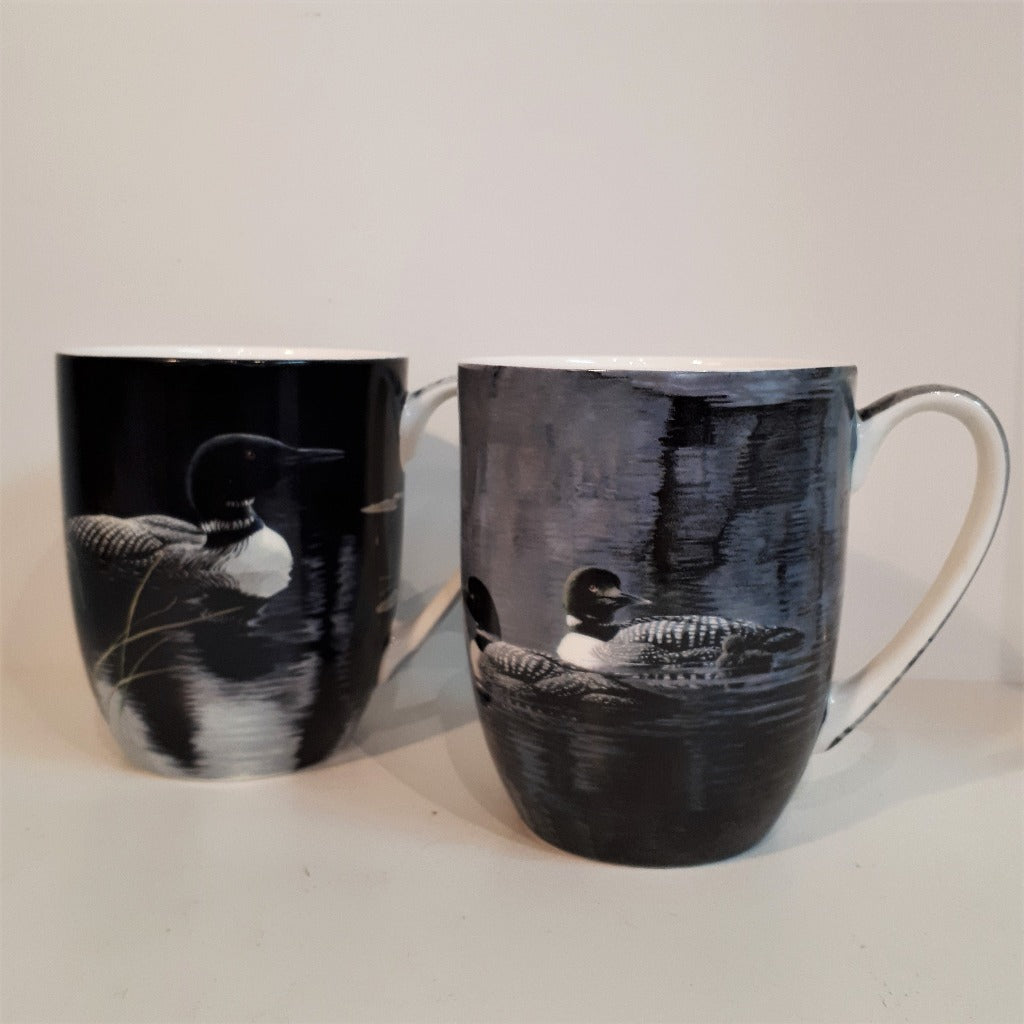 Fine Bone China Mug Set of Two - Loons, Robert Bateman