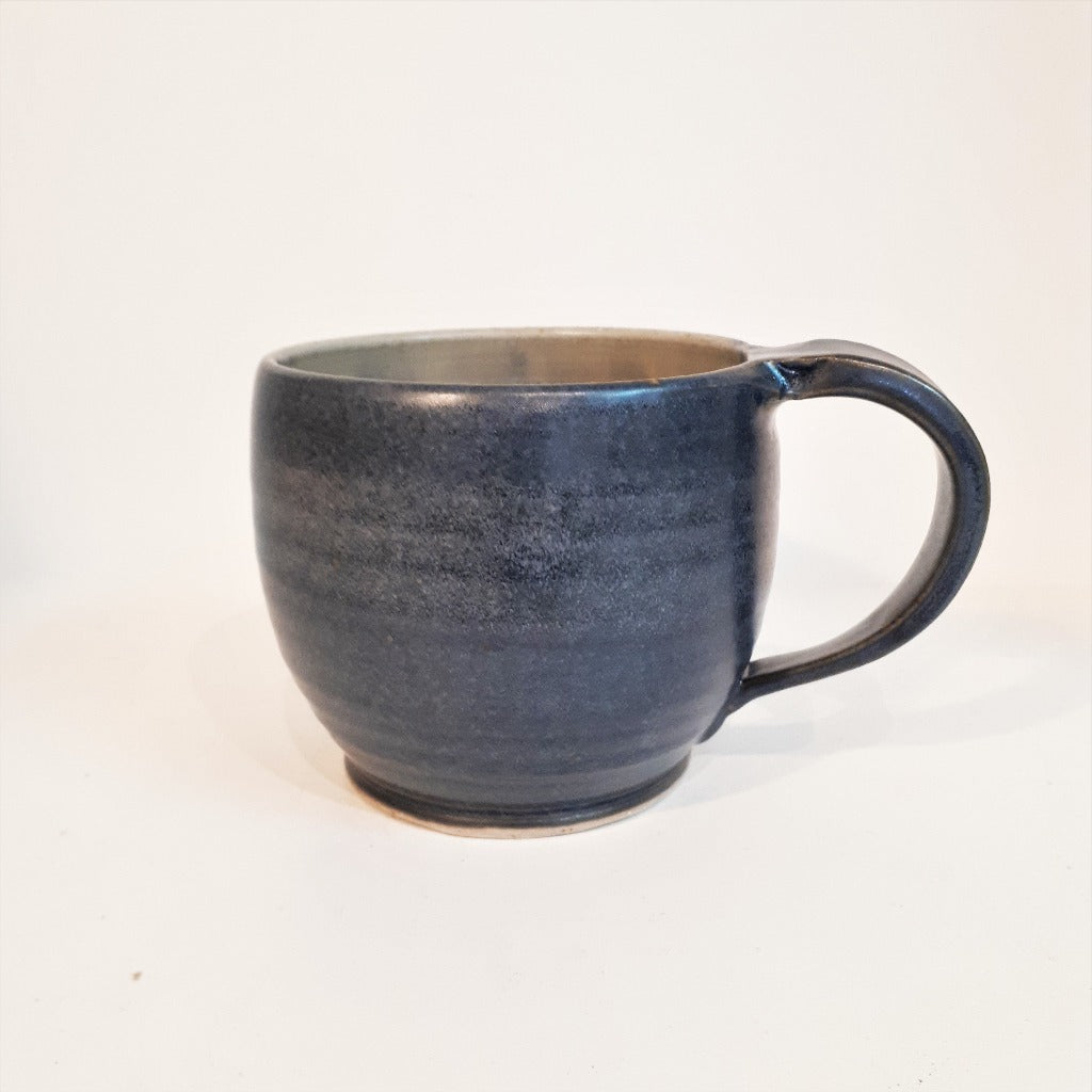 Pottery Latte Mug - Dark Blue