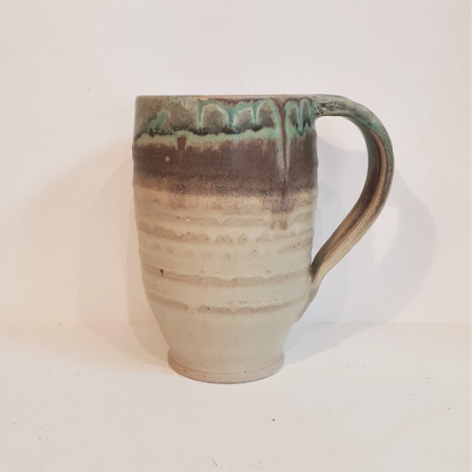 Pottery Mug - Turquoise & Toast