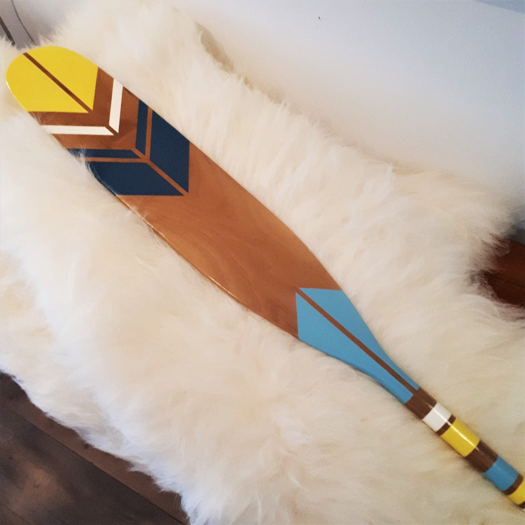 Hand-painted Paddle - Pacific Blue Tango