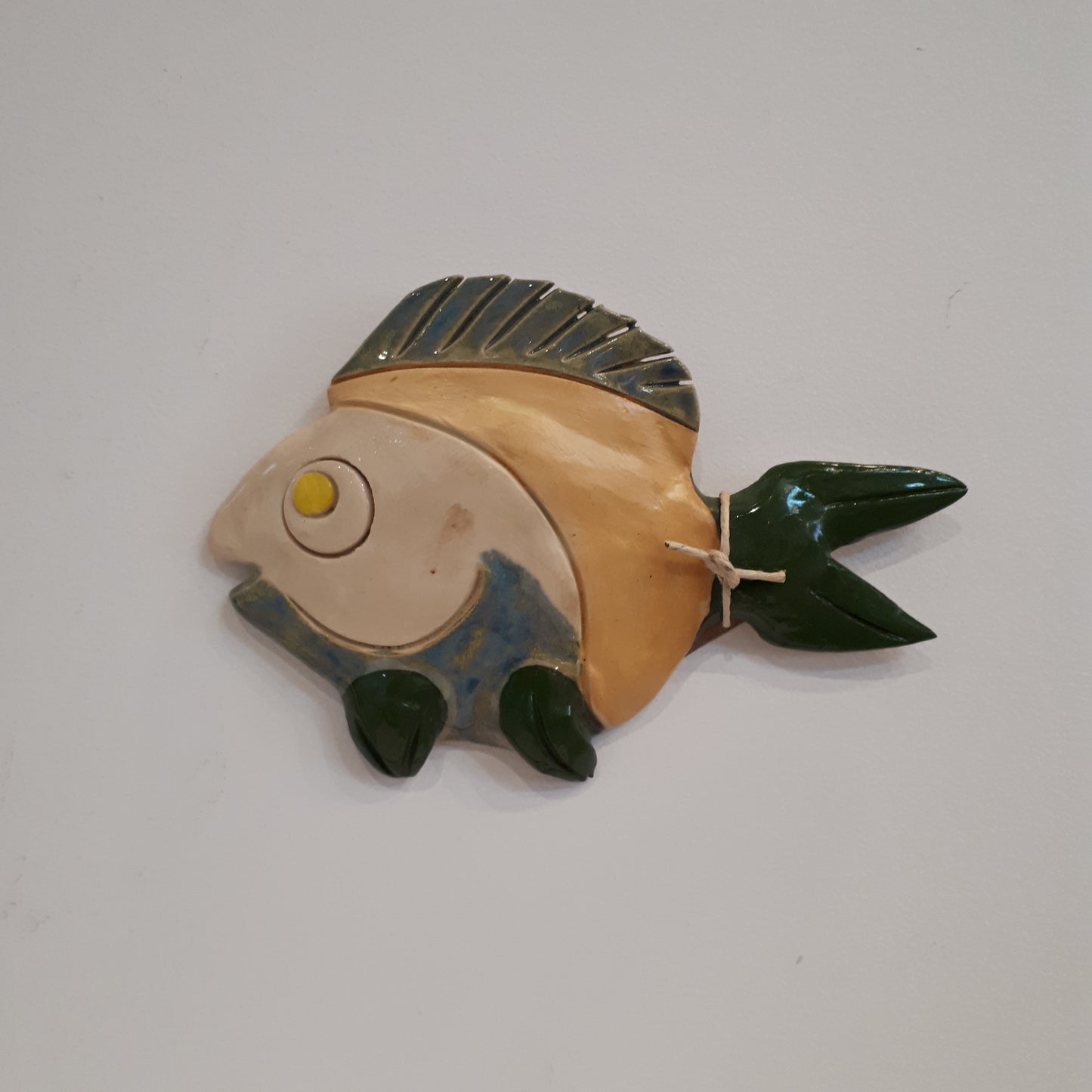 Folk Art Ceramic Fish