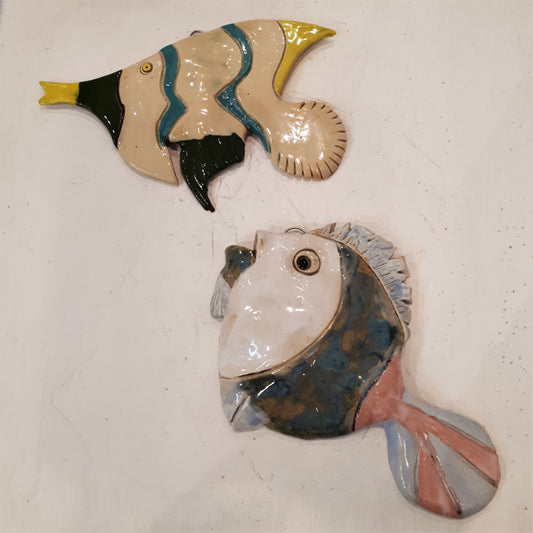 Folk Art Ceramic Fish
