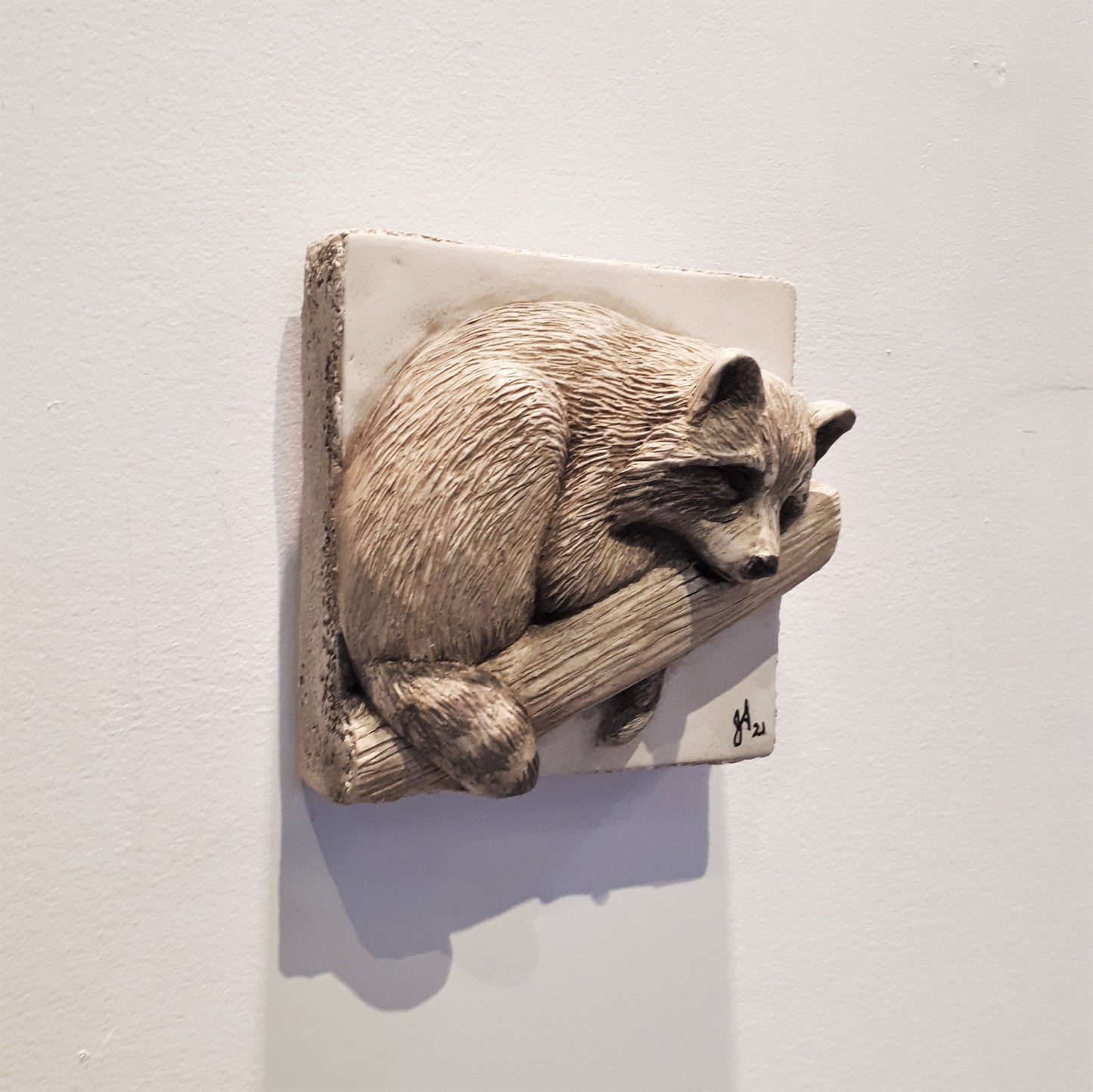 Hydrostone Cast Woodland Animal - Raccoon