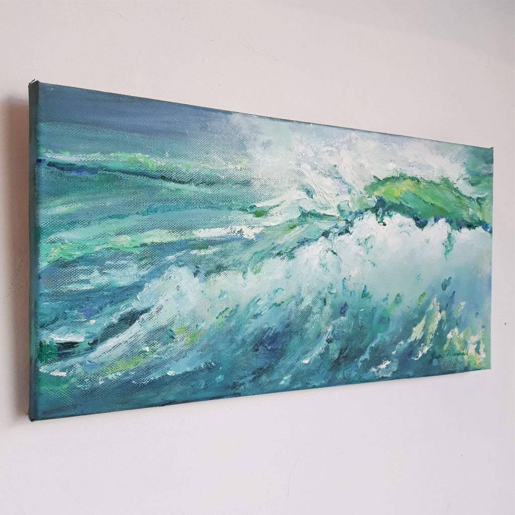 Original Oil Painting - CATCH THE WAVE