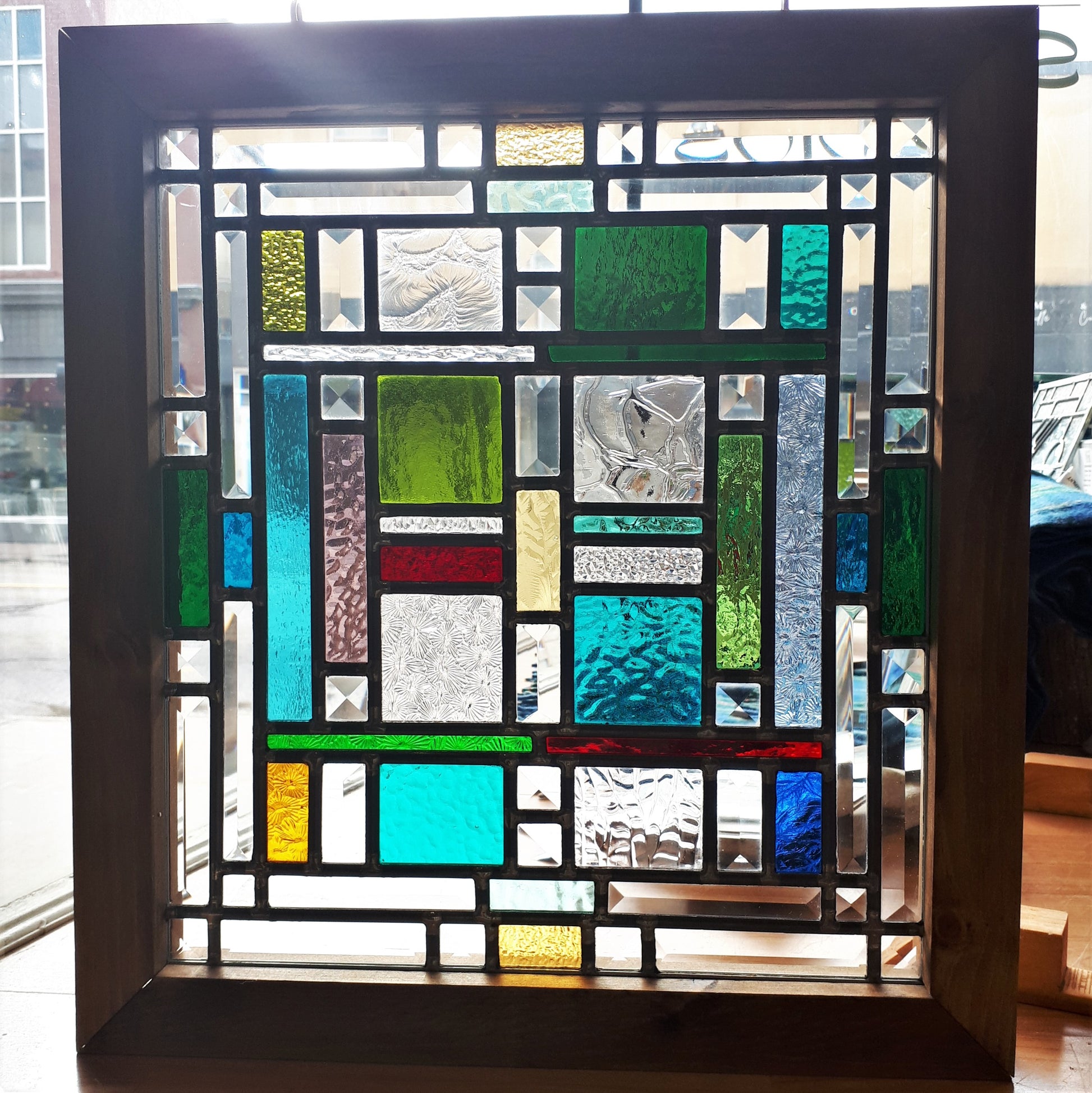 Contemporary Stained Glass, ABUNDANCE by Canadian Artist Wayne Reardon –  Cedar Lake