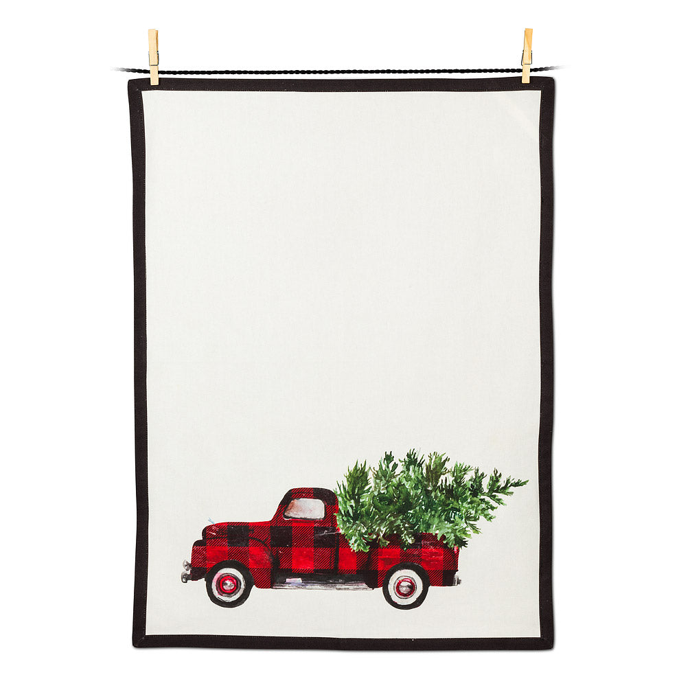 Tree in Truck Tea Towel - 100% Cotton
