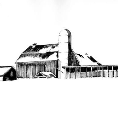Open Edition Matted Print - CORN CRIBS