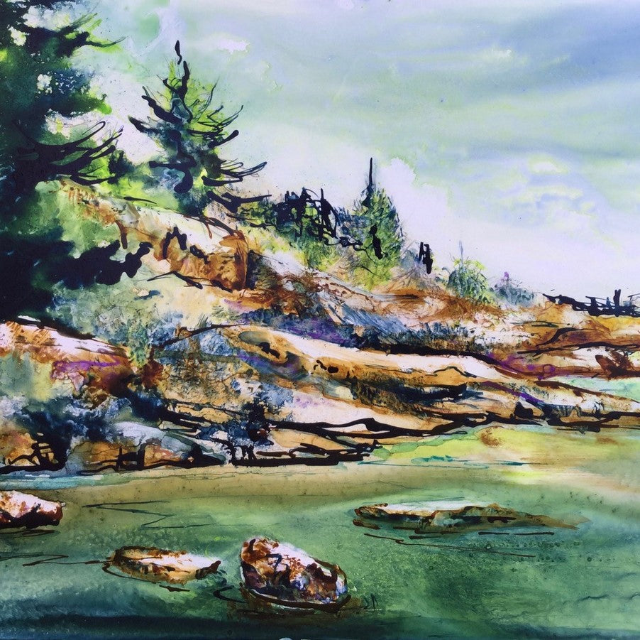 Original Painting of Canadian Shield by Canadian Artist Tiina Price