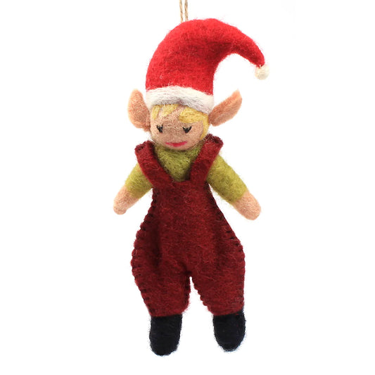 Felt Elf/Doll Christmas Ornaments