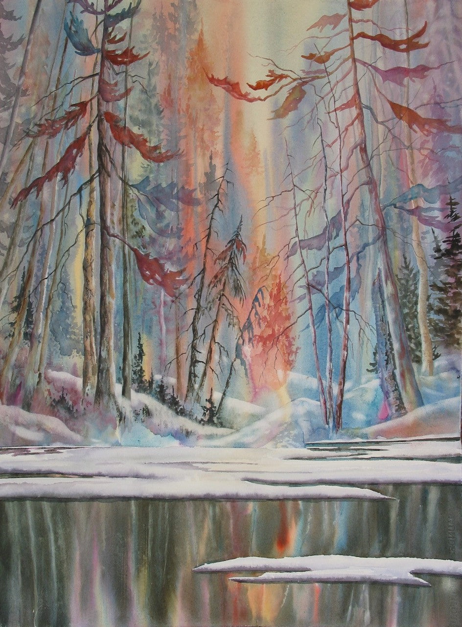 Framed Original Painting - Forest Spirits