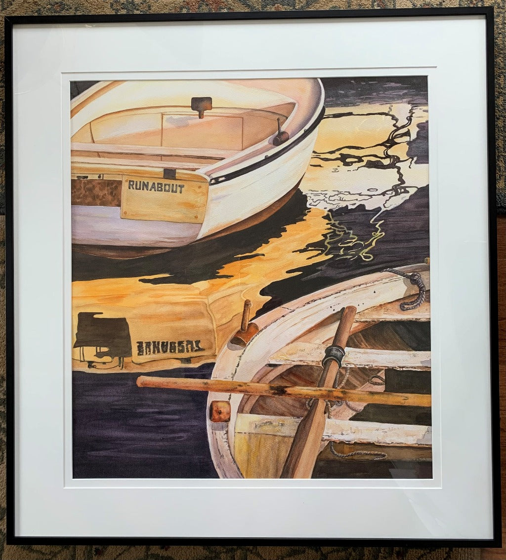 Framed Original Painting - RUNABOUT