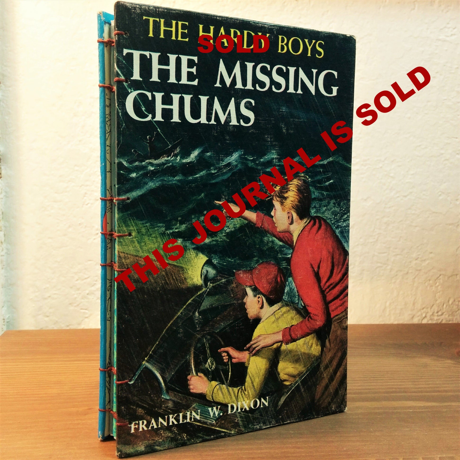 The Hardy Boys reclaimed Journal with cover The Missing Chums
