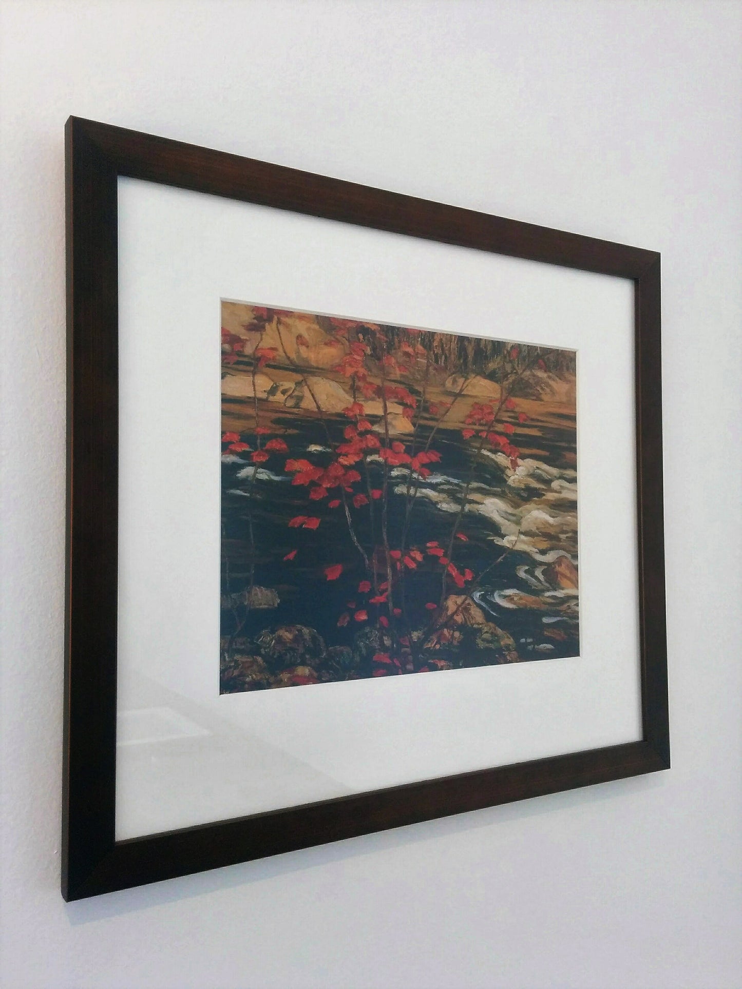 Group of Seven Wood-Framed Print - A. Y. Jackson - THE RED MAPLE, 1914
