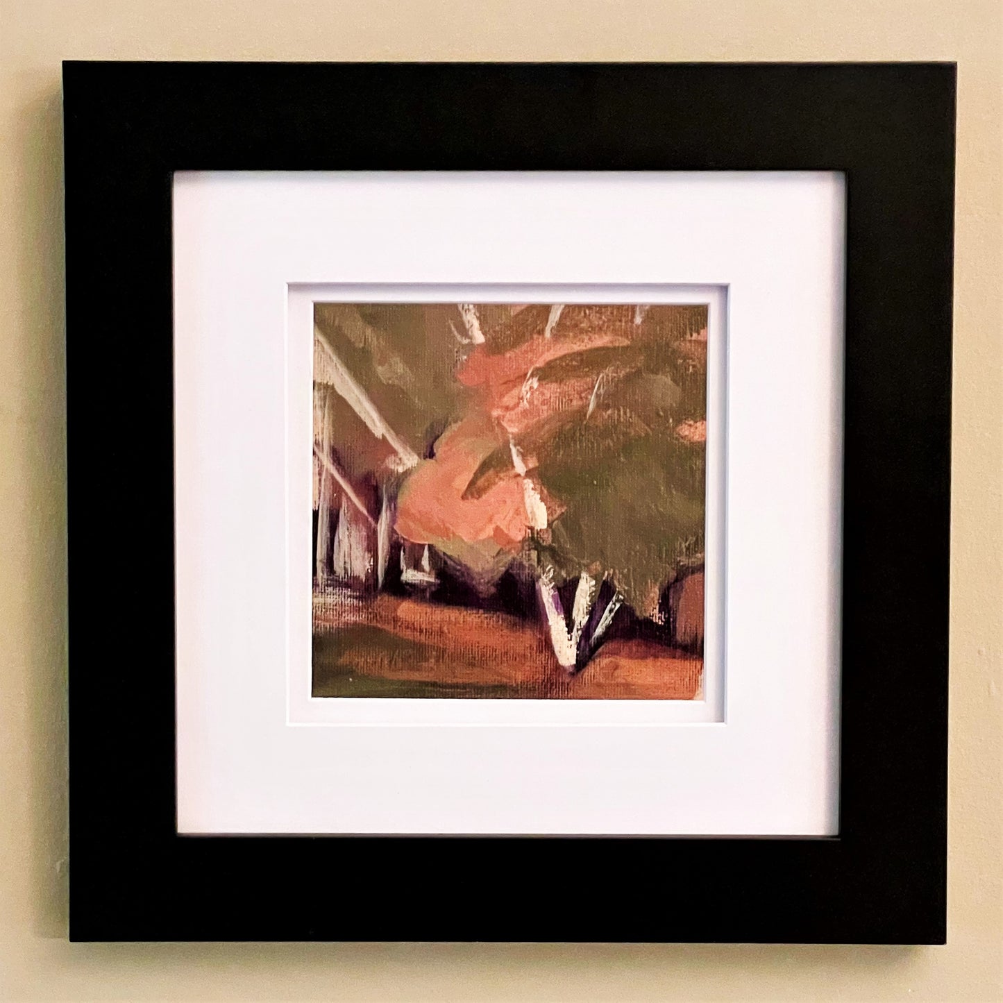 Framed Original Oil - AUTUMN BIRCH