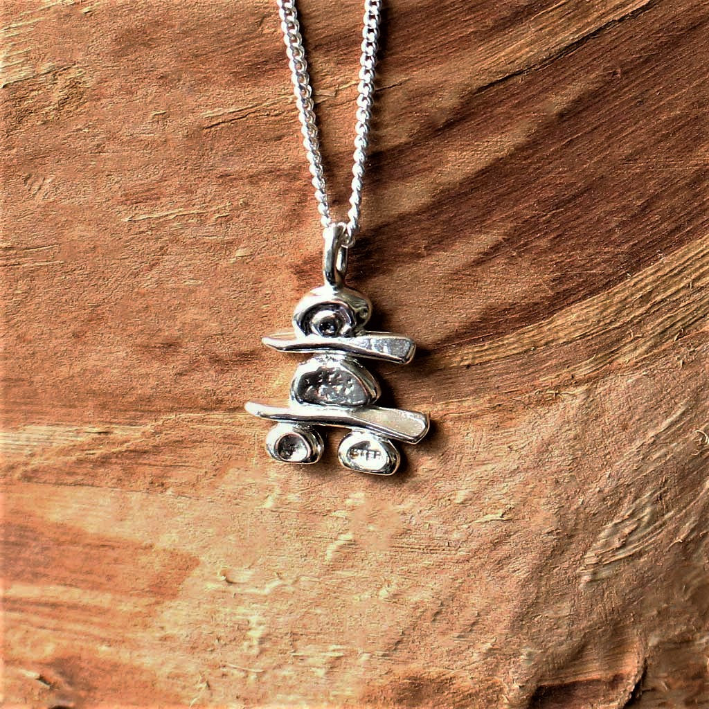 Inukshuk (petite) Sterling Silver Necklace