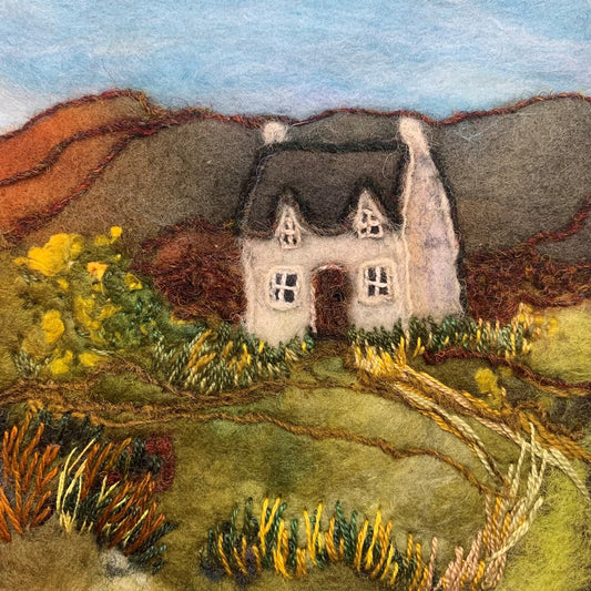 Original Felted Wool Landscape - ISLAND FARMHOUSE
