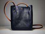 Little Bras D'or Handmade Leather Bag - Blue