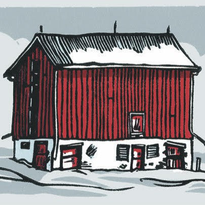 Open Edition Matted Print - RED BARN