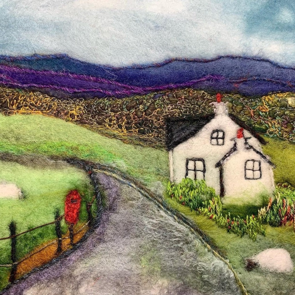 Original Felted Wool Landscape - THE ROAD TO THE ISLES