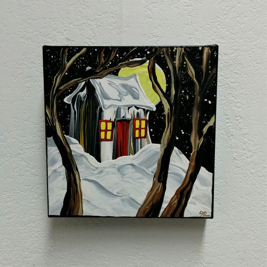 Original Acrylic Painting - WINTER TWINKLE
