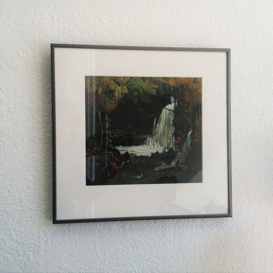 Group of Seven framed print, Woodland Waterfall, Tom Thomson, 1916