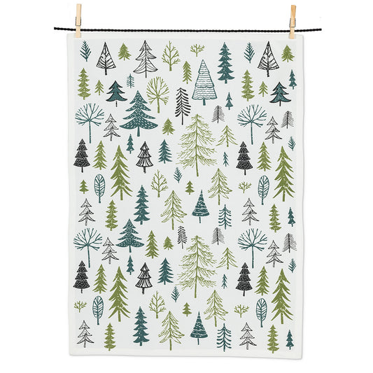 All Over Trees Tea Towel - 100% Cotton