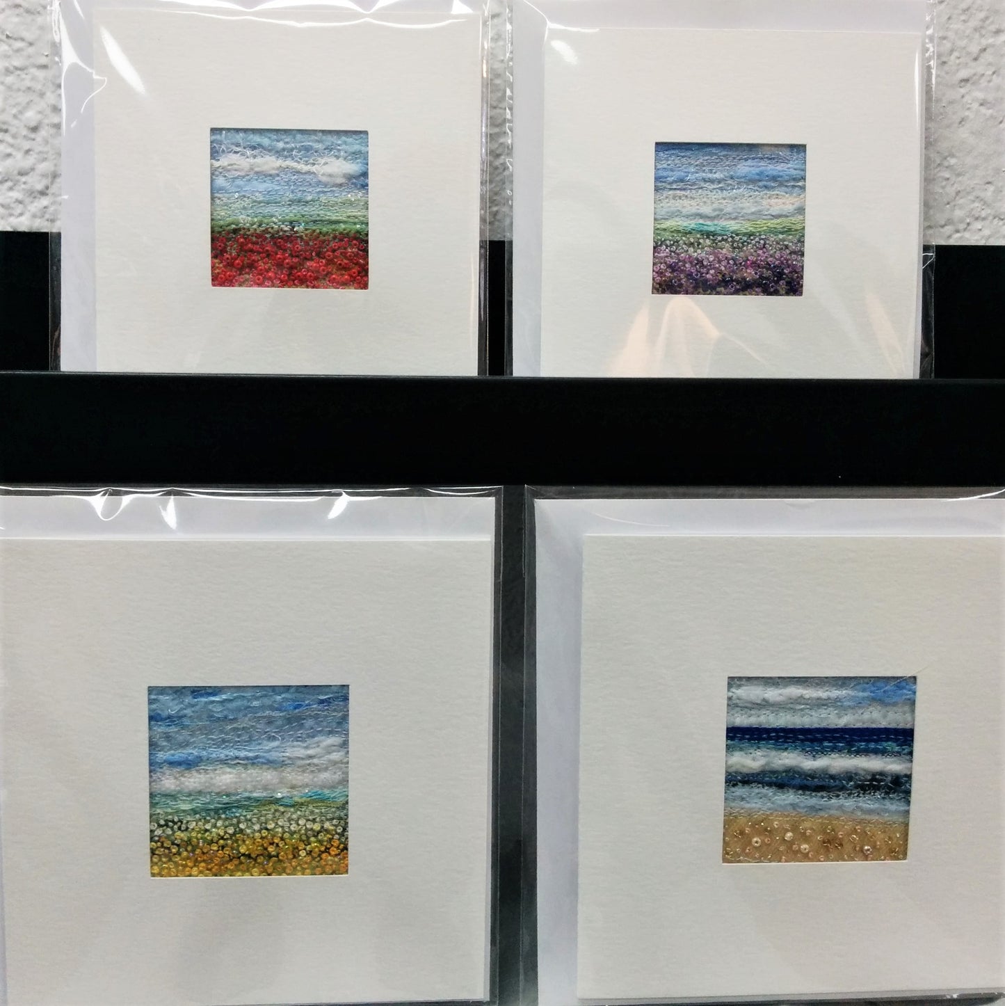 Note Card - Landscape/Seascape Fibre Art Card - Single