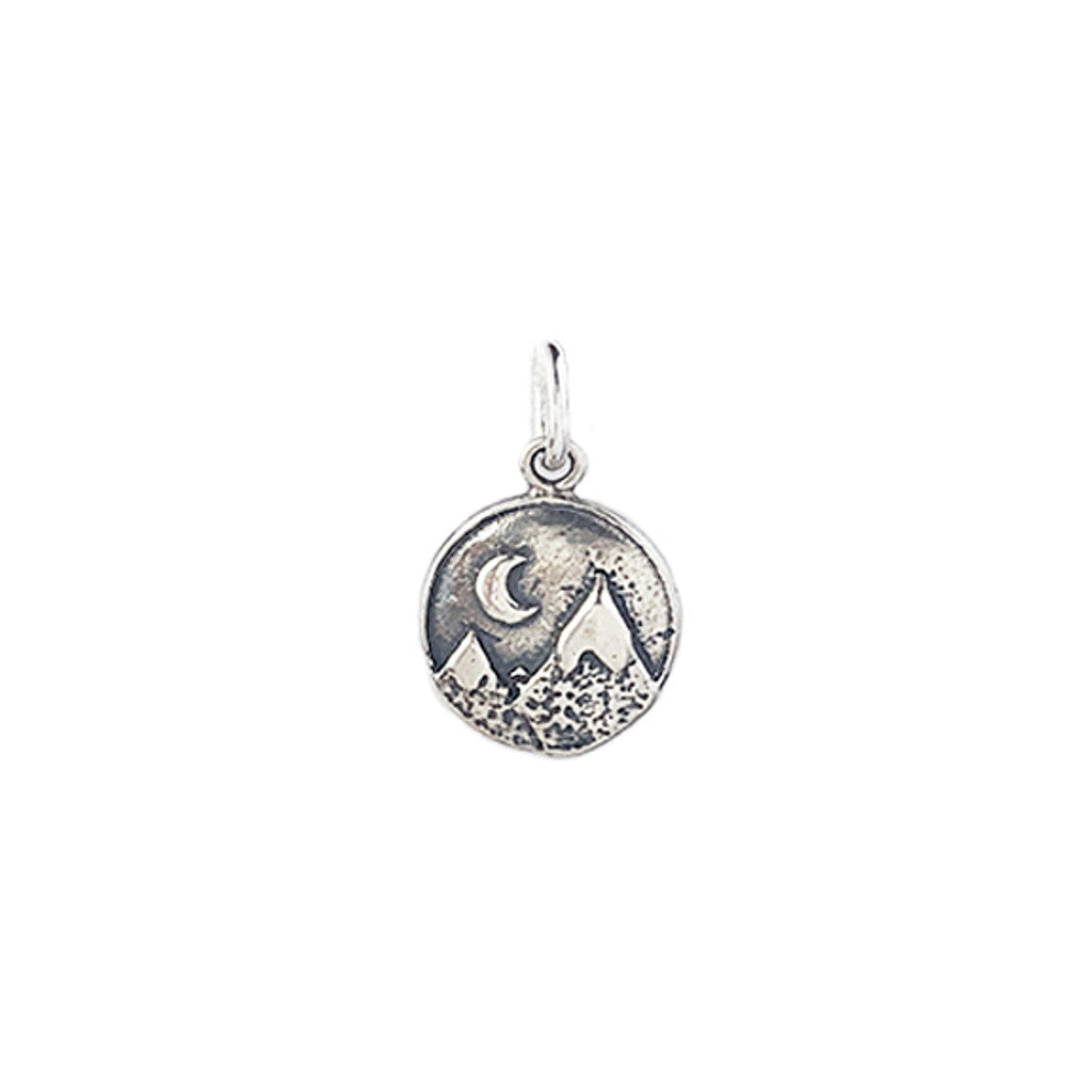 Nature Sterling Silver and Bronze Charm Necklace