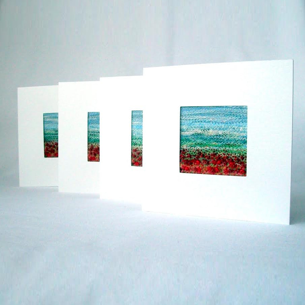Note Card - Landscape/Seascape Fibre Art Card - Single